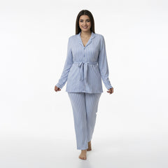 بيجامة شتوي قطيفة هايدي وشين مستورد – Heidi Plush Winter Pajama Set
