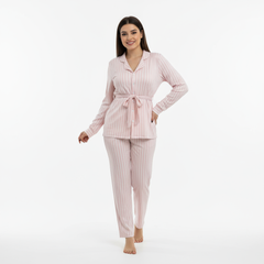بيجامة شتوي قطيفة هايدي وشين مستورد – Heidi Plush Winter Pajama Set