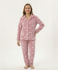 بيجامة نسائي بولار – Pink Hearts