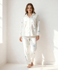 بيچامة قطيفة مضلع – تصميم السحاب والنجوم