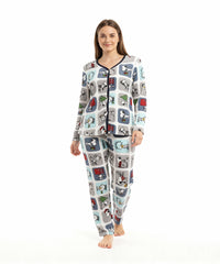 بيچامة نسائي قطيفة مضلع مستورد – بيچامة سـنـوبـي مربعات