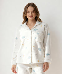 بيچامة قطيفة مضلع – تصميم السحاب والنجوم