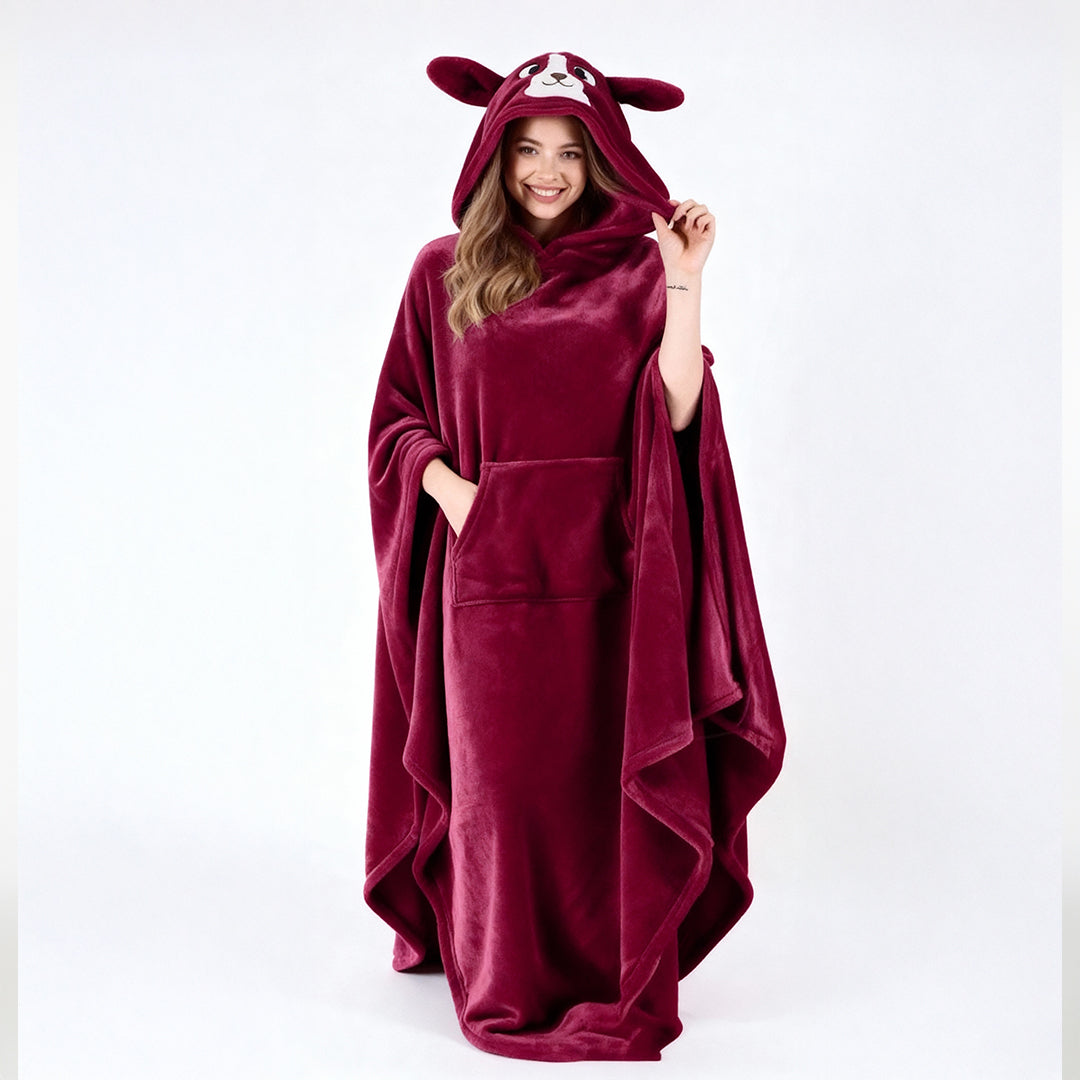 هودي شتوي بولار وشين مستورد بتصميم كارتوني – Plush Polar Winter Hoodie