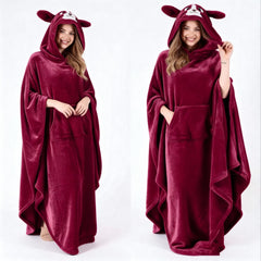 هودي شتوي بولار وشين مستورد بتصميم كارتوني – Plush Polar Winter Hoodie