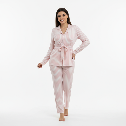 بيجامة شتوي قطيفة هايدي وشين مستورد – Heidi Plush Winter Pajama Set