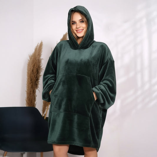 هودي شتوي بولار وشين مستورد سادة – Plush Polar Winter Hoodie