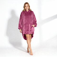 هودي شتوي بولار وشين مستورد سادة – Plush Polar Winter Hoodie